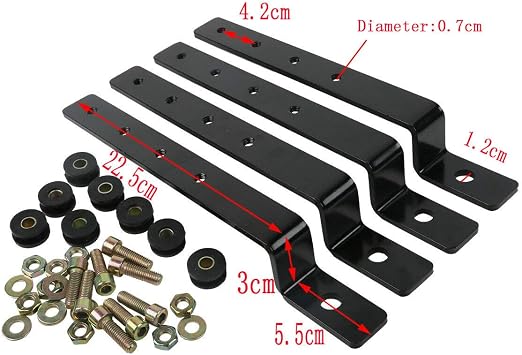 TCMT Universal Motorcycle Hard Saddlebag Mounting Kit Set Fits For Harley