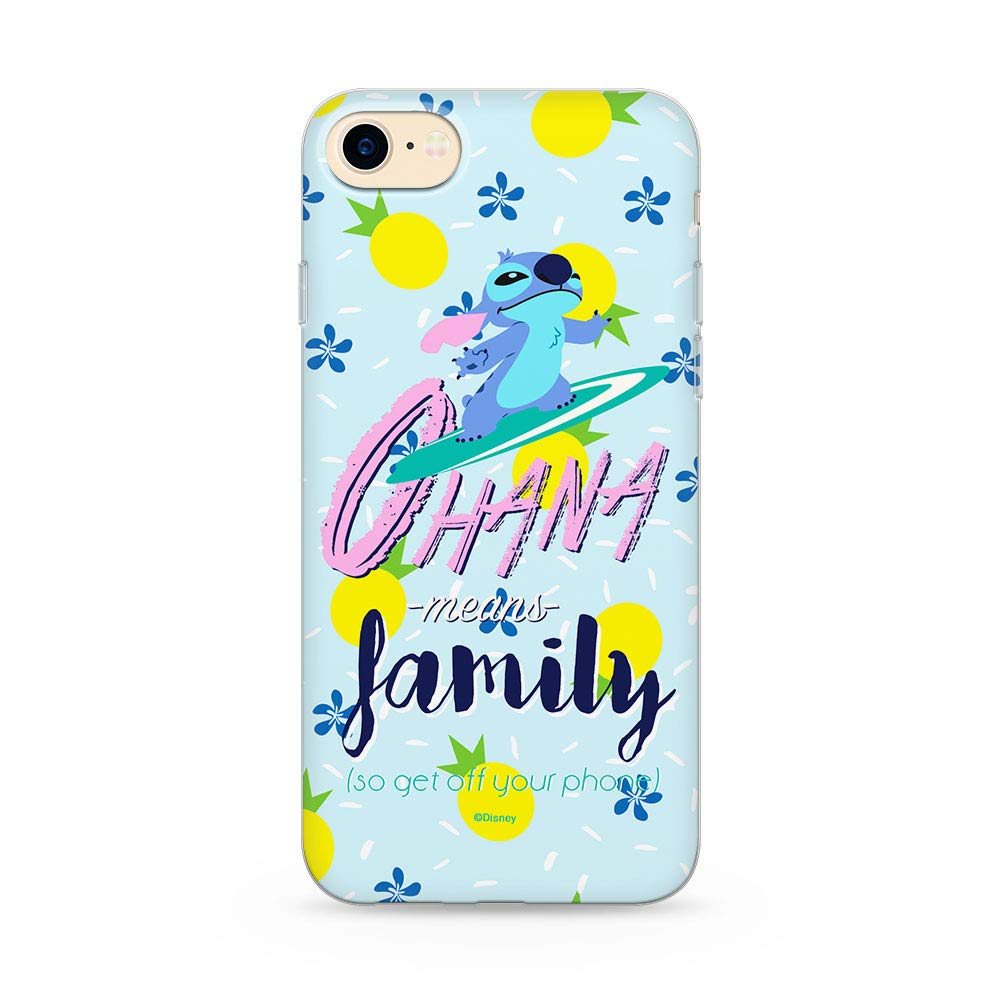 ERT GROUPDisney Lilo and Stitch TPU Case for iPhone 7, iPhone 8, iPhone SE2, Liquid Silicone Cover, Flexible and Slim, Protective for Screen, Shockproof and Anti-Scratch Phone Case