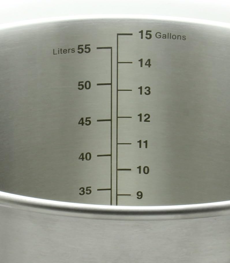 Kegco 3PXBK15-T2 Brew Kettle, 15 Gallon, Stainless Steel