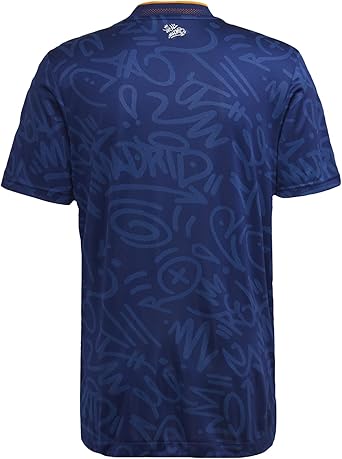 adidas Men's Real Madrid 21/22 Away Authentic Jersey (Victory Blue, Small)