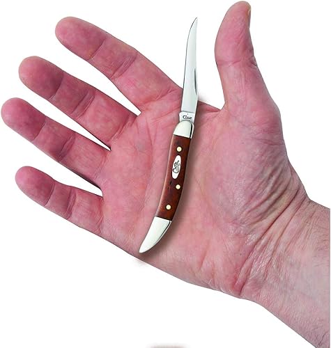 Vista 81 de Case XX WR - Cuchillo de bolsillo pequeño Texas Toothpick White Synthetic Stars & Stripes Artículo #39912 (410096 SS) 3 pulgadas cerrado, fabricado