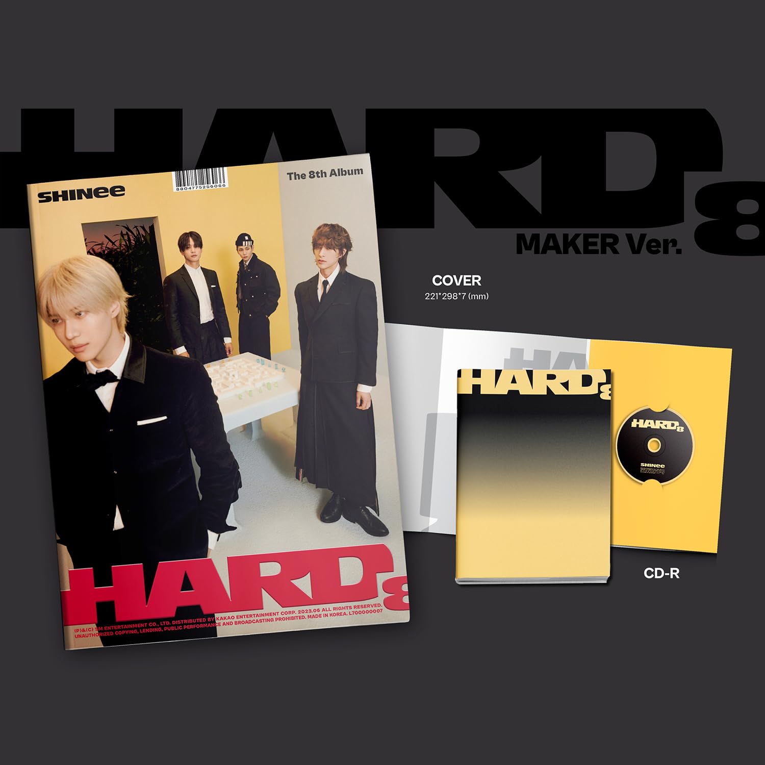 Amazon.com: SHINEE - 8th Album [Hard] (MAKER Ver.) Cover +