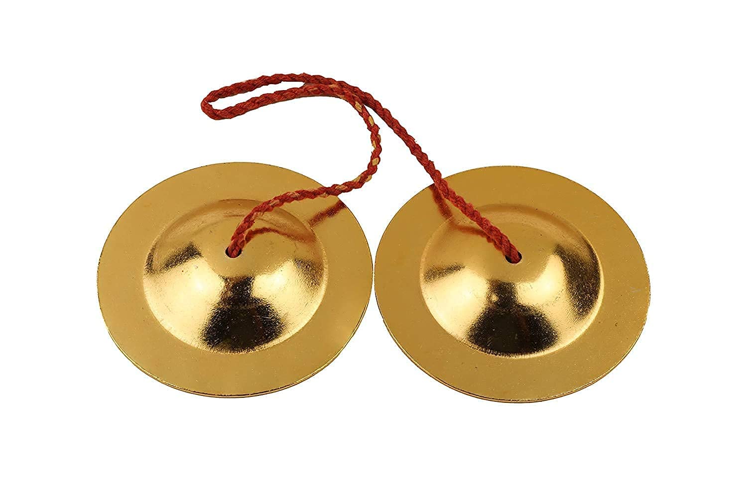 SG Musical Pure Iron Brass Plated Manjira Pair Handmade Percussion Divine Instrument for for Bhajan Kirtan-image-32