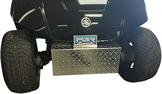 Compatible with Yamaha G29 Drive Golf Cart Diamond Plated Polished Alum Front Bumper Cover Silver