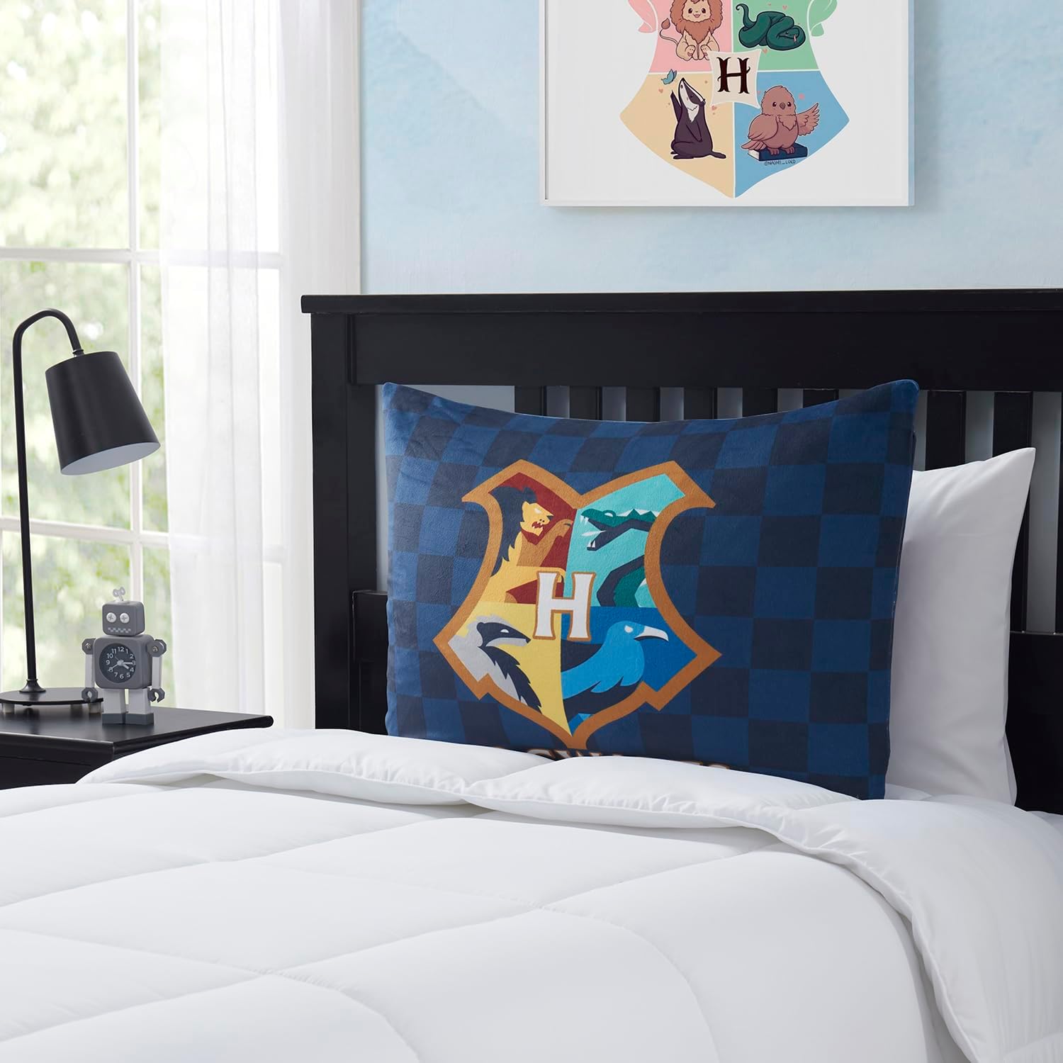 NORTHWEST Kids Reversible Bed Pillow (w/Removeable Shell), Completele Bed Pillow with Cloud Like Filling & Removable Cover, 20 in x 30 in, Peppa Pig