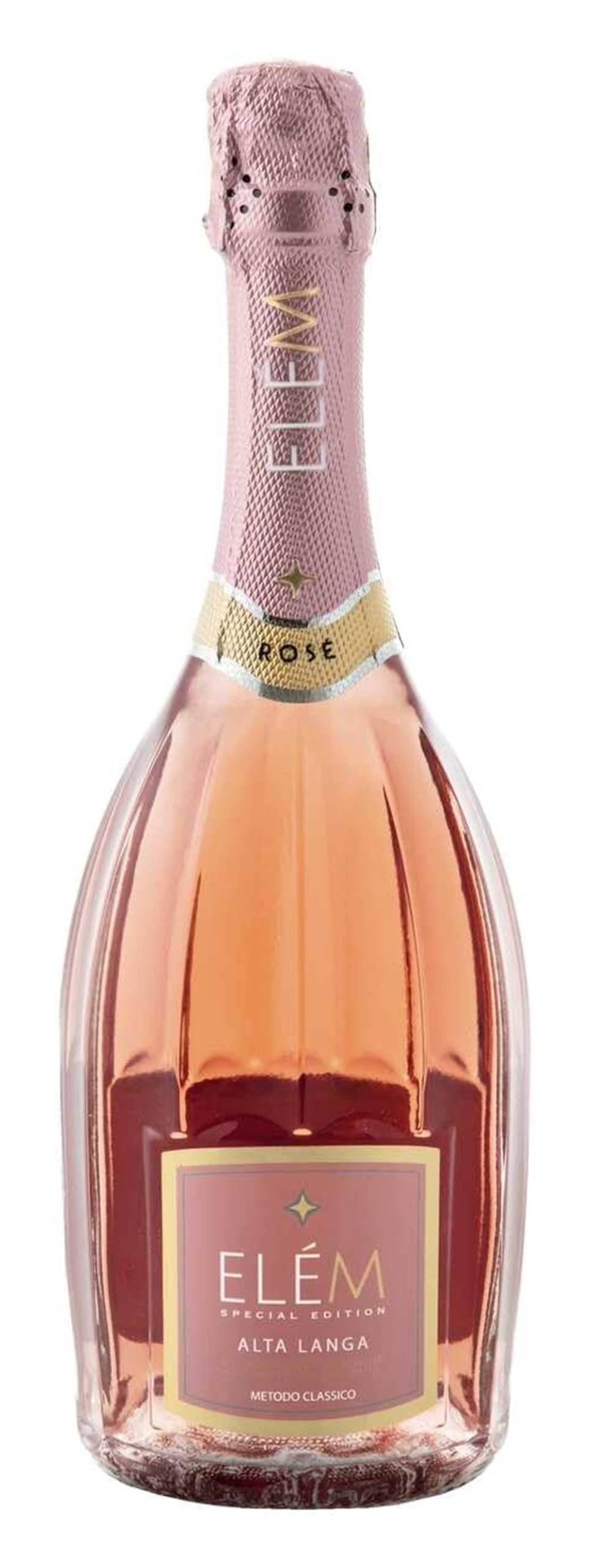 ELÈM Alta Langa D.O.C.G. Rose Metodo Classico Pas Dose Vin Petillant Italien - 1 Bouteille x 75 cl