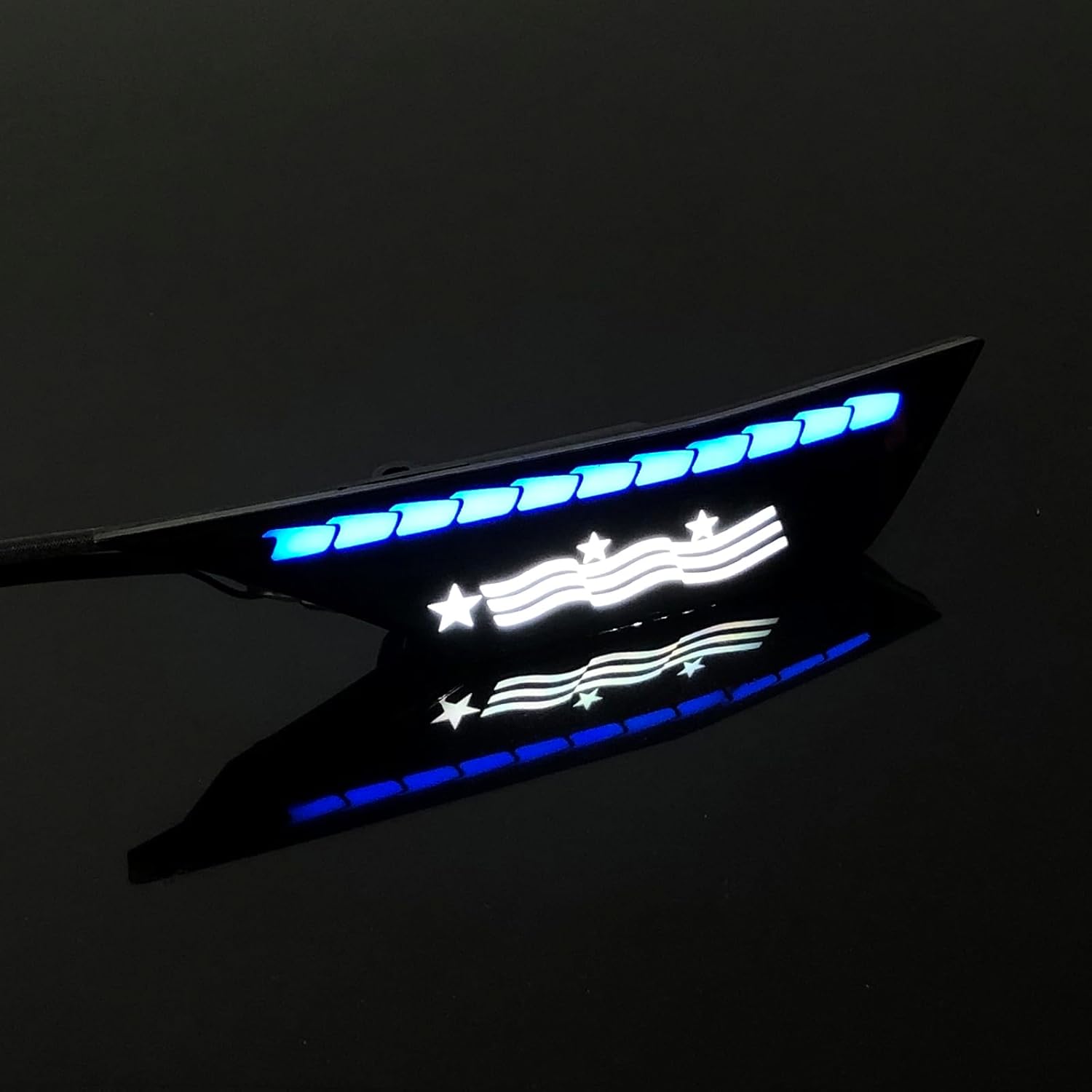 Front LED Side Marker Lights Fit for 2016-2021 Honda Civic 10th Gen Sedan Coupe Hatchback Switchback Blue Amber Front Bumper Turn Signal Reflector Sidemarker Lamps
