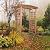 All Things Cedar GA87-B Garden Arbor with Bench | Outdoor Wooden Bench | Garden Bench Seat | Untreated Cedar, Western Red Cedar Craftsmanship | Wood Bench Outdoor 60x25x86