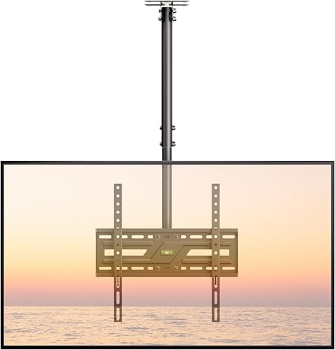 Miniatura 10 de monTEK Soporte de TV de techo para pantallas planas de 23 a 55 pulgadas, soporte de TV de techo ajustable colgante que se adapta a la mayoría