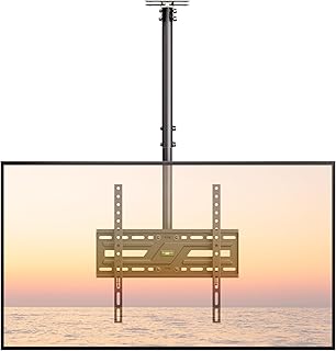 monTEK Ceiling TV Mount for 37-75 inch Flat Screen Displays, Hanging Adjustable Ceiling TV Bracket Fits Most LCD LED OLED Price In India