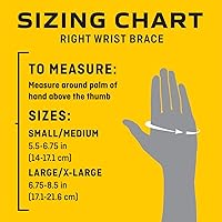 Vista 6 de FUTURO Compression Stabilizing Wrist Brace, Right Hand, Small/Medium Size, Provides Support to Injured Wrists, Easy-to-Use Design, Three Straps