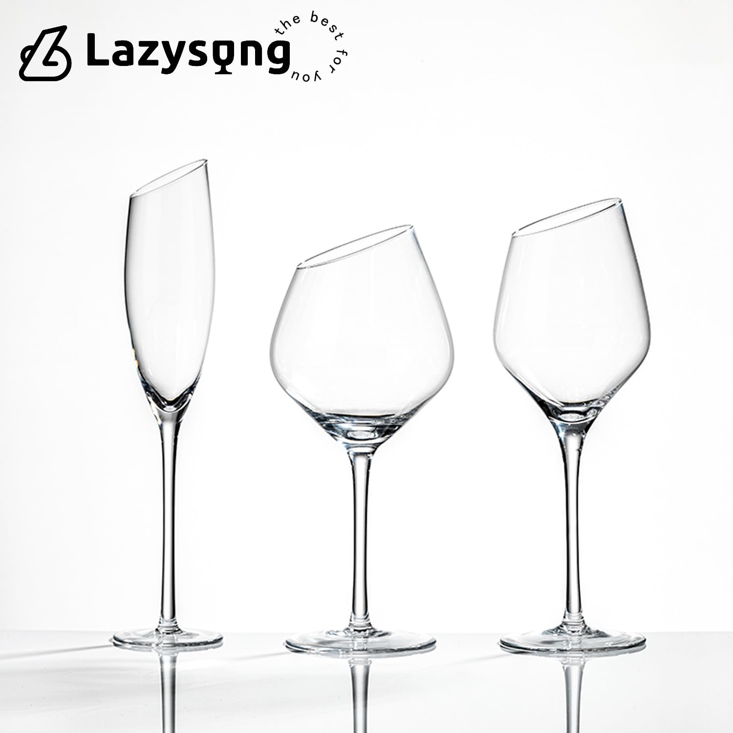 Elegant Champagne Flute, Lead-Free Crystal