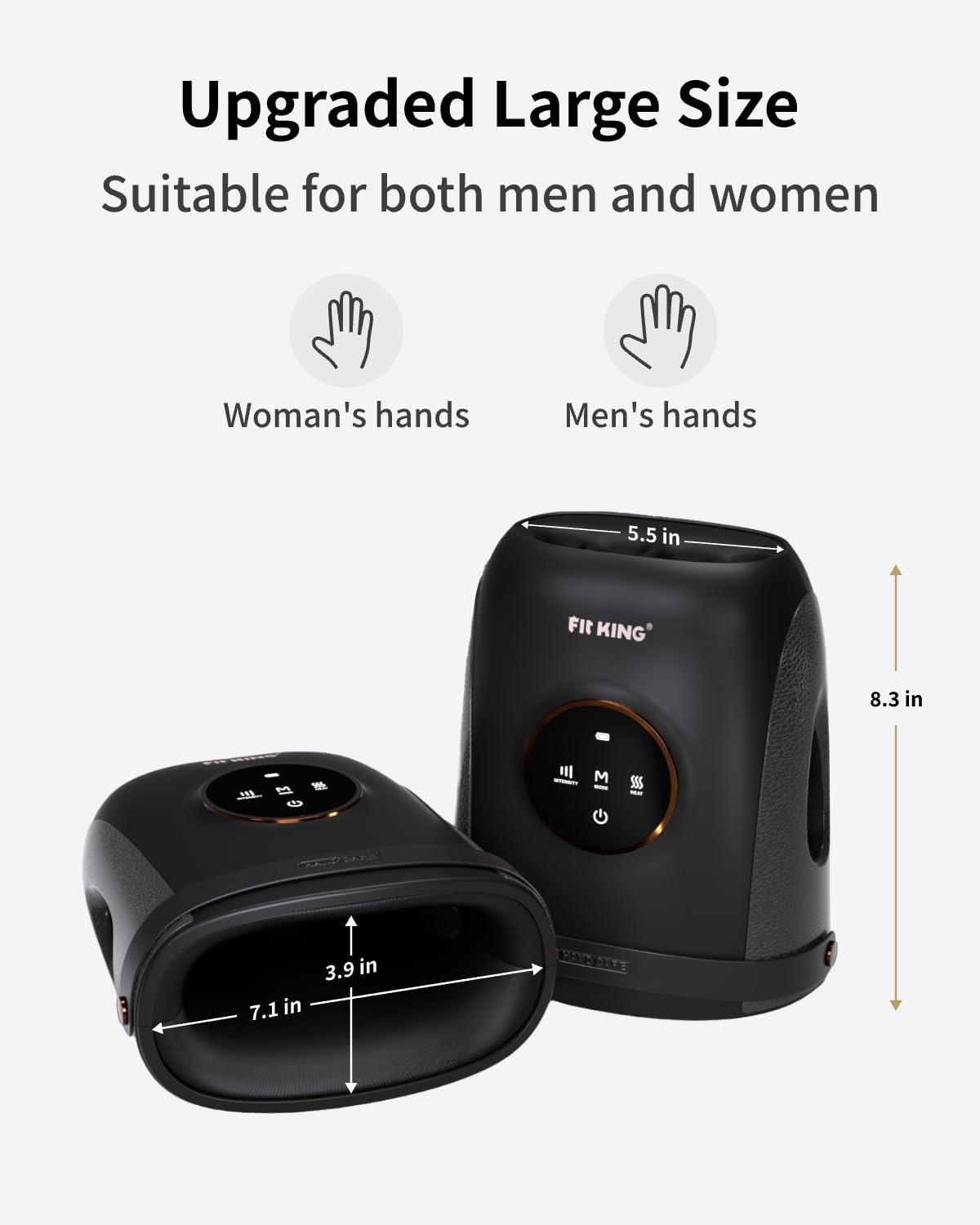 Dimensions of the FIT KING Hand Massager