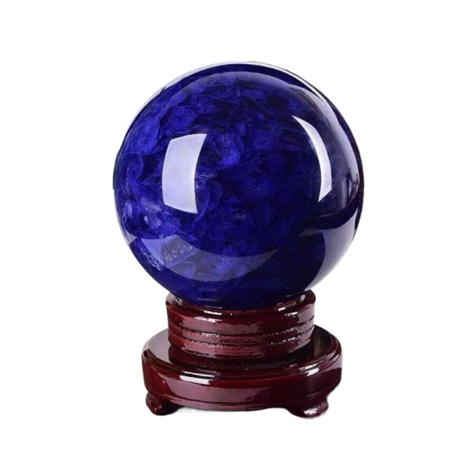 Kristallkugel Schmelzende Kristallkugel, Dekorative Kugeln Mit Holzständer, for Feng Shui Für Heimdekoration(10cm)