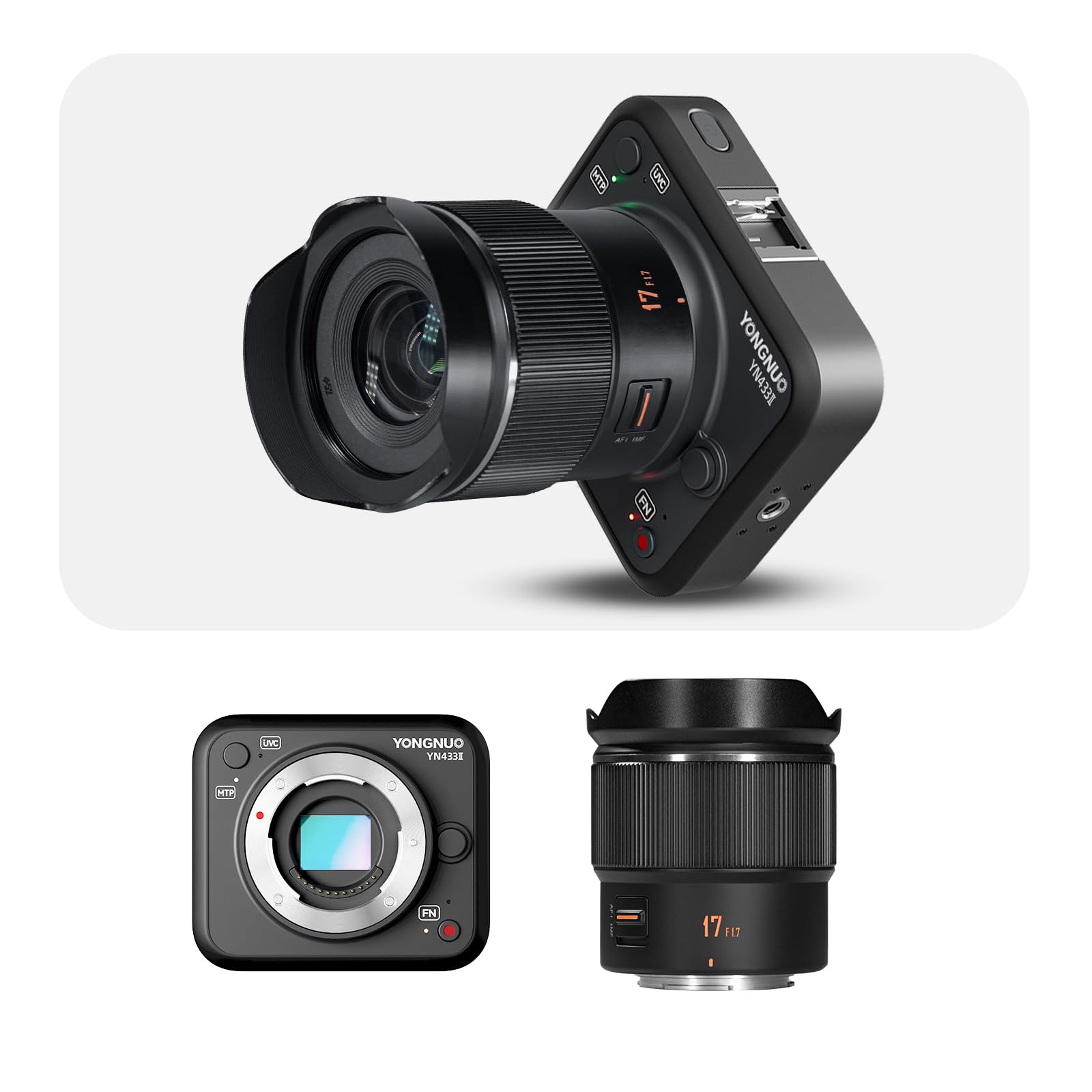 Amazon.com: YONGNUO YN433 II 4K Live Streaming Camera w/ 17mm F1.7