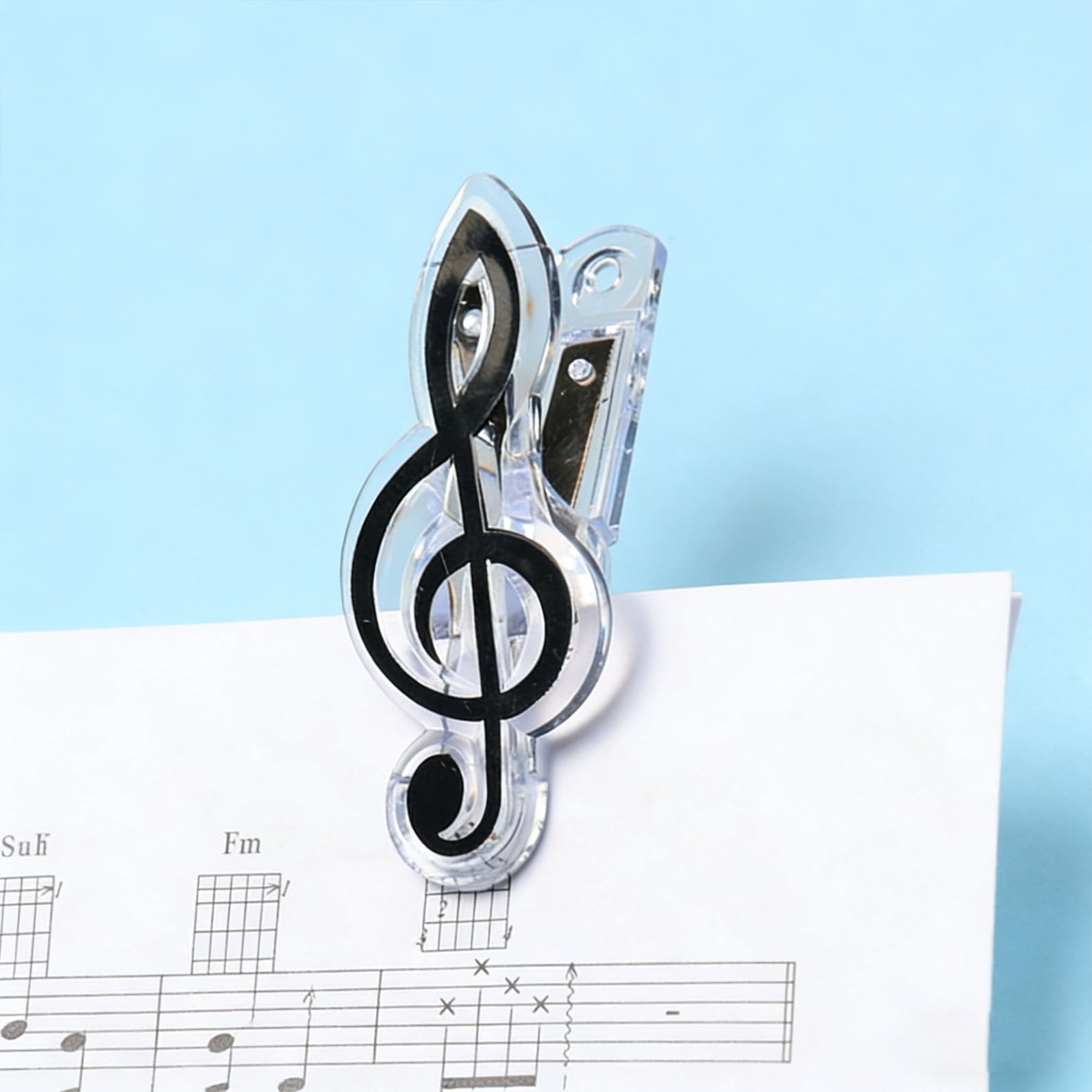 Clip Spartito per Pianoforte 10 Pezzi in Abs, Pratico Fermapagine | Colori Note Musicali, Tiene le Pagine Aperte, Adatto a Pianista e Amante della Musica