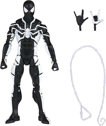 Hasbro Spider-Man Marvel Legends Series - Figura de acción de 6 pulgadas Future Foundation (Stealth Suit), incluye 4 accesorios