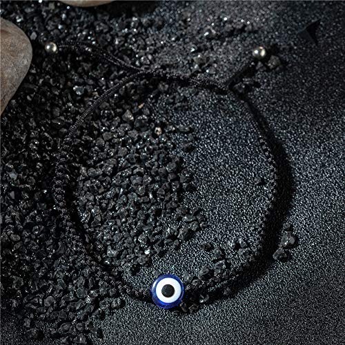 kelistom Handmade String Evil Eye Bracelet for Women Men Black Red Thread Adjustable Bracelets Minimalist Jewelry2