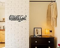 Vista 5 de Creoate Decoración de pared de arte de metal, con texto en inglés "With God All Things Are Possible", escritura religiosa, esculturas de pared