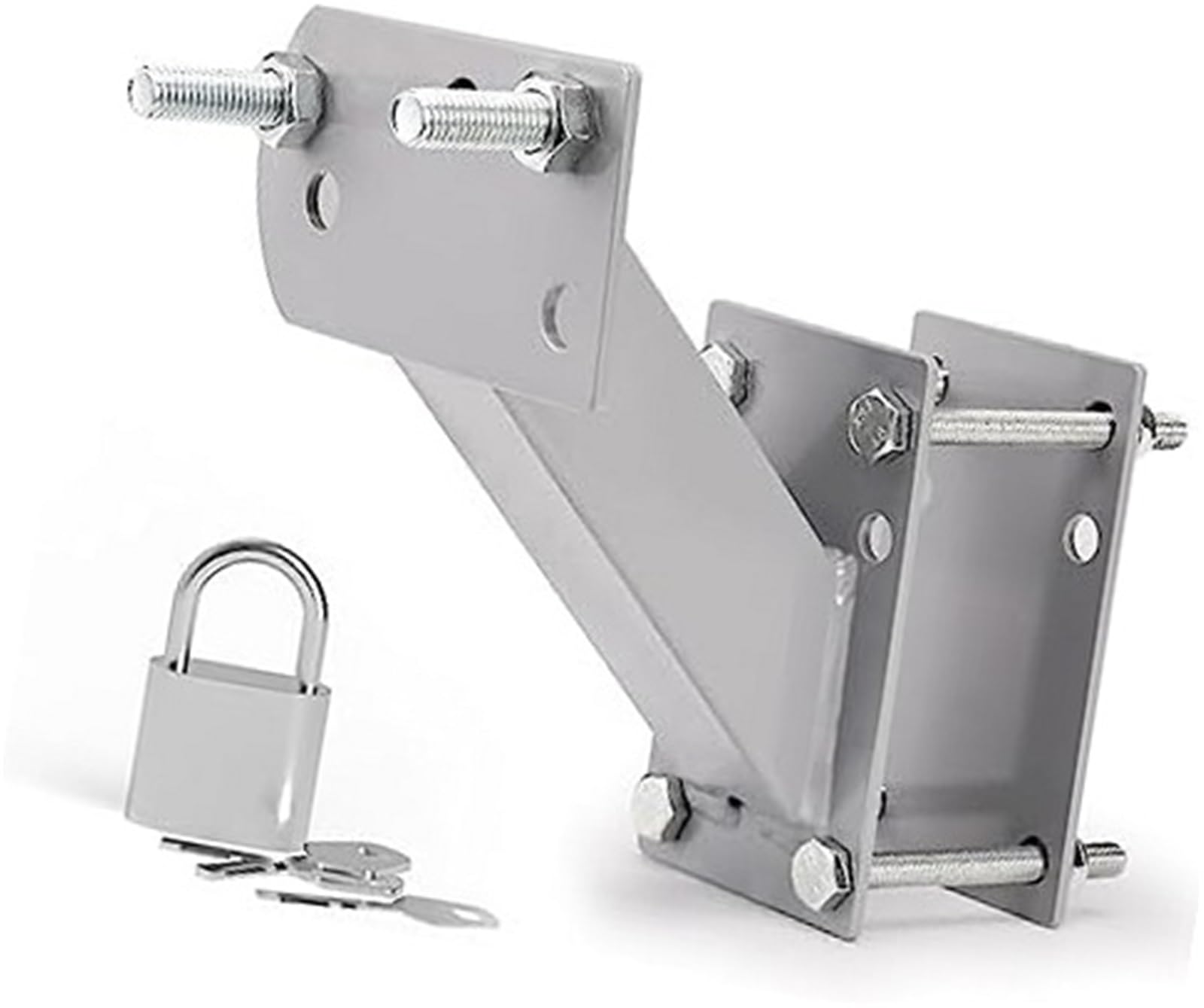 Huvnexa Black Spare Tire Carrier With Lock Spare Tyre Carrier Plate Spare Tire Mount Bracket With Lock Side Utility Carrier, For Trailer Tongue Boat 4 5 Lugs Wheel Holder Up To 120Lbs-Hold 3.94 4.25 And 4.72