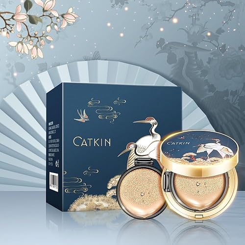 Miniatura 9 de Catkin Phoenix - Base de maquillaje de suero antienvejecimiento con cobertura acolchada, acabado satinado transparente, repuesto incluido, beige