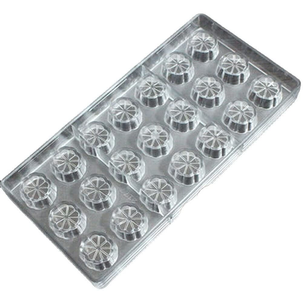Flower Shape PC Chocolate Mold Polycarbonate Candy Mould Pastry Baking Tools DIY