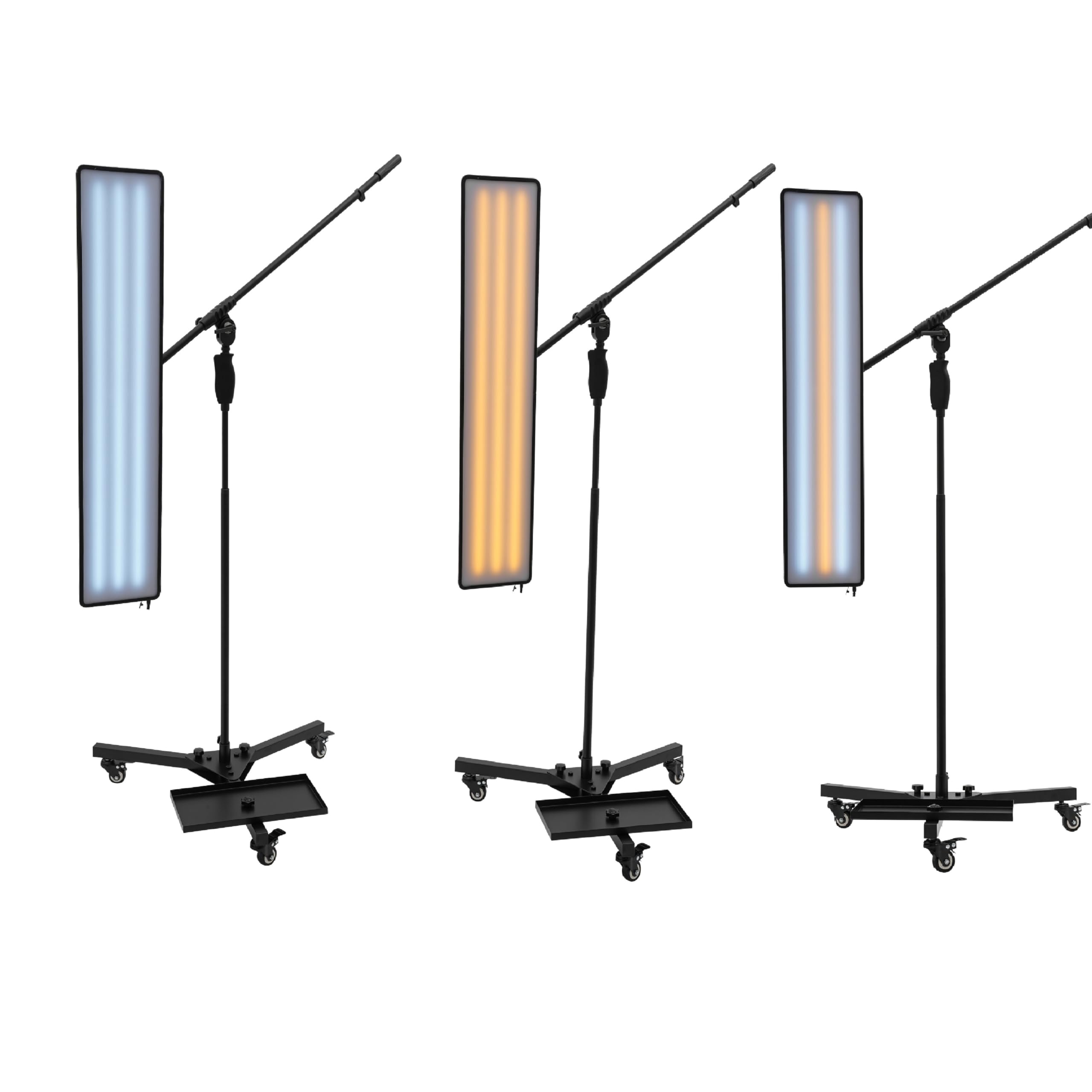 LED Auto-Dellen Reparatur Lichtwerkzeuge PDR Licht Dellenreflektorboard 92 * 19.5cm Dent Reflektor Lampe Led Nivellierung Licht für Bump Repair 6 Farben Verstellbares Licht und Höhe