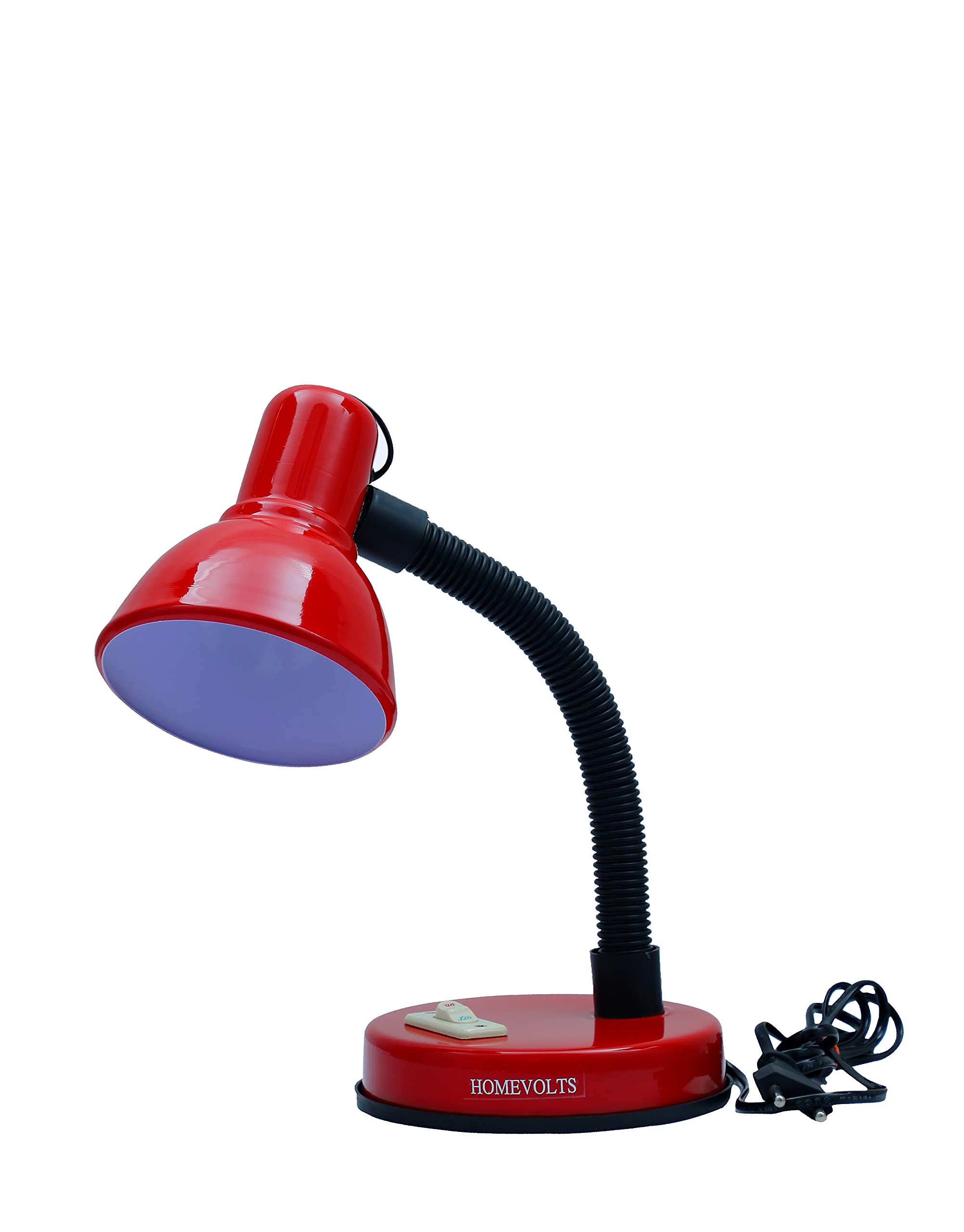HOMEVOLTS Reading and Studying Desk Table Lamp (Red)