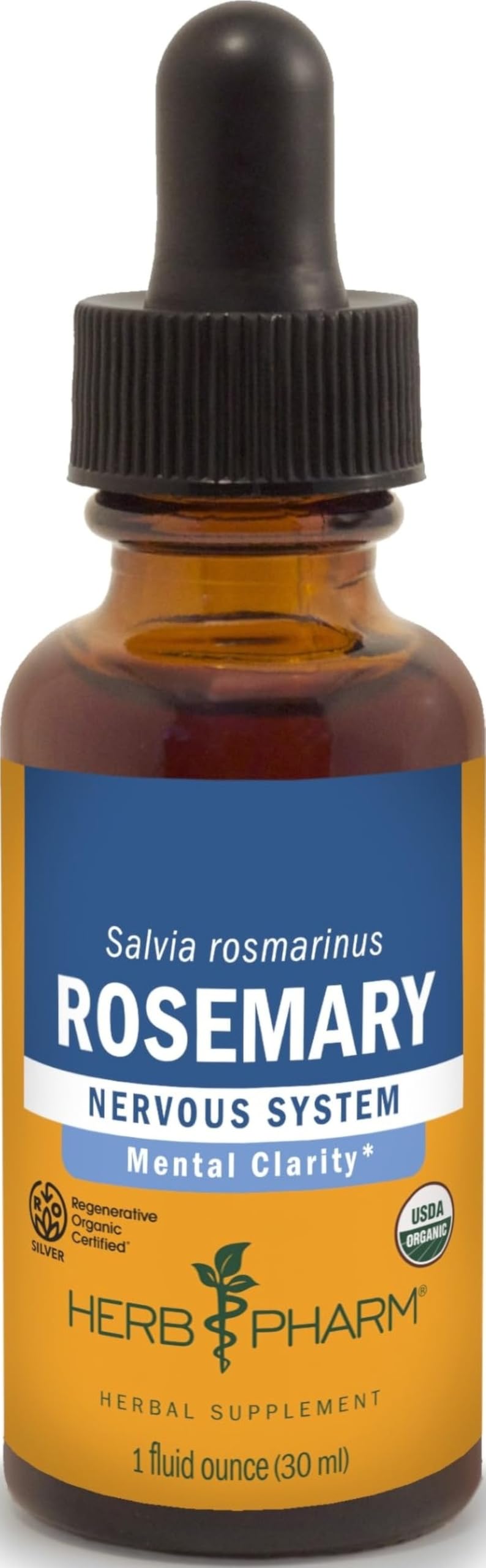 Herb Pharm Certified Organic Rosemary Liquid Extract, 1 Fl Oz (Packaging May Vary)