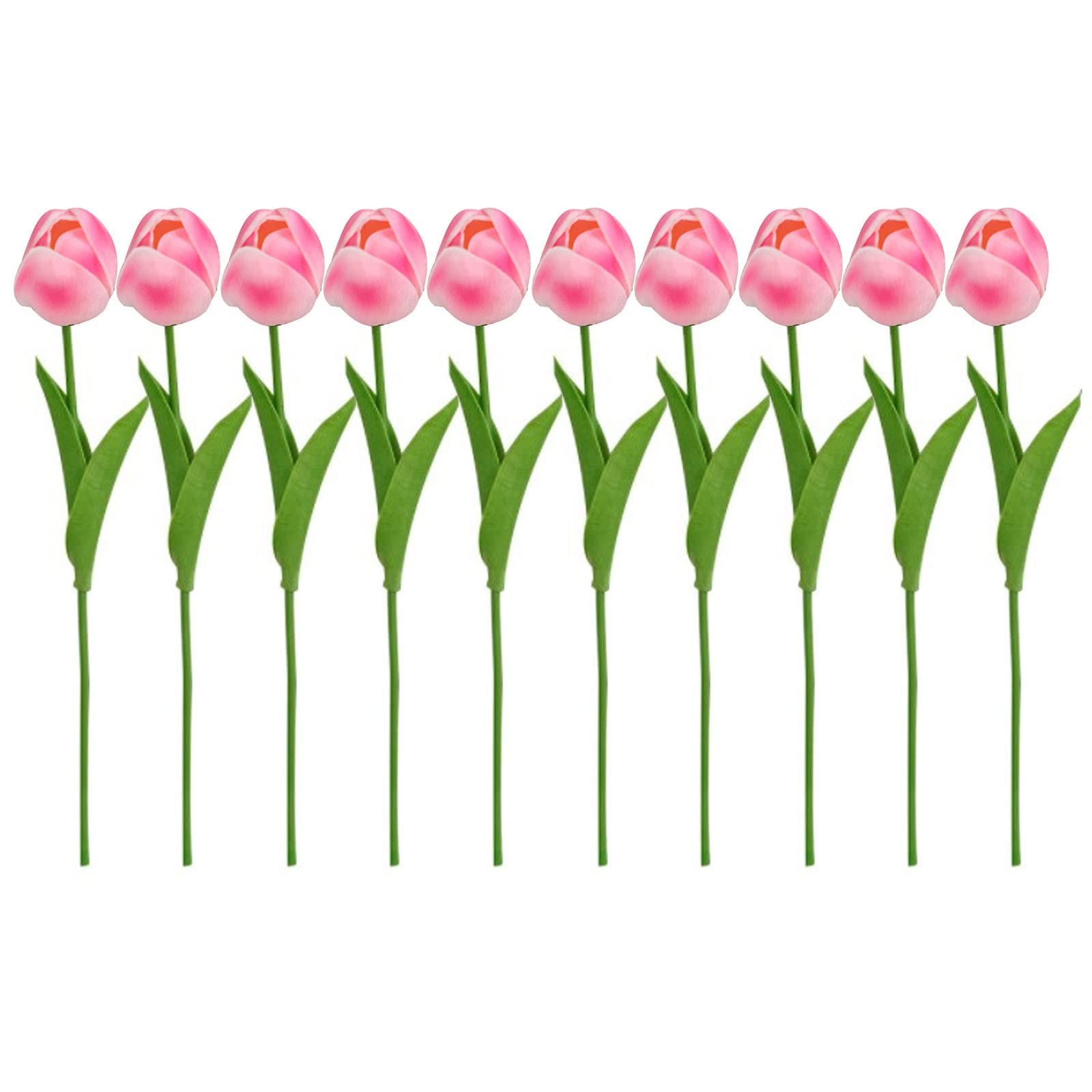 YROHGKPN 10pcs Artificial Tulips Simulation Photography Props Supplies Household for School Wedding Holiday Present Artificial Flower