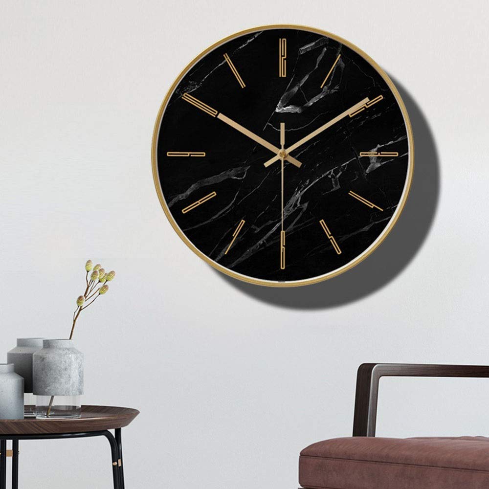 Horloge Murale en métal design pour salon et salle à manger à suspendre