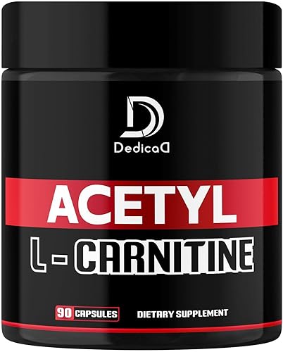 Suplemento de acetil L-carnitina de 500 mg por cápsulas, salud cerebral, estado de ánimo positivo, producción de energía y apoyo para la salud