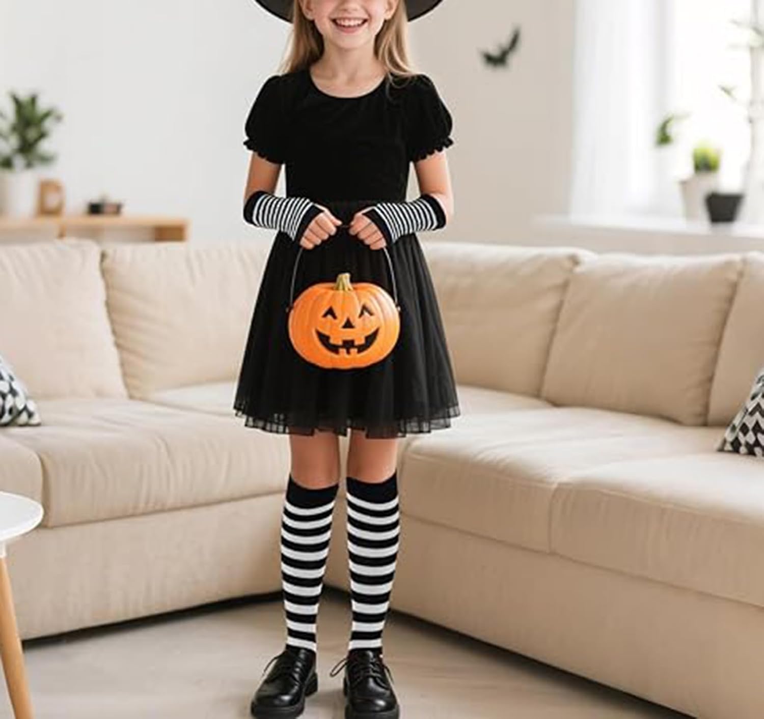 Kids Striped Knee Socks & Arm Warmers - HalloweenCosplay Accessories(7-12Y)
