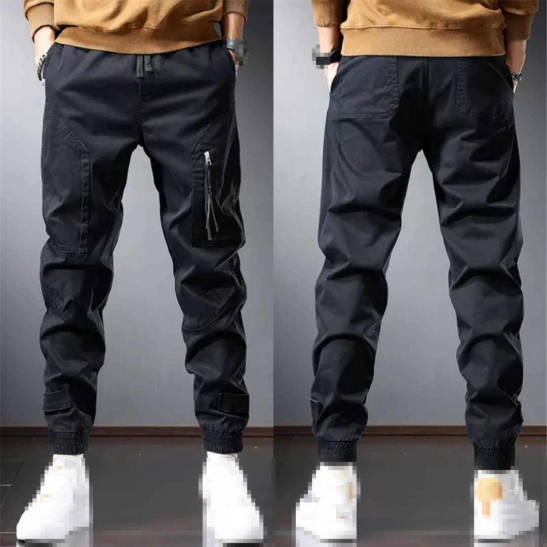 Vogrtcc Pantalones Cargo para Hombre Pantalones Pitillo Informales Pantalones De Chándal con Cintura Elástica