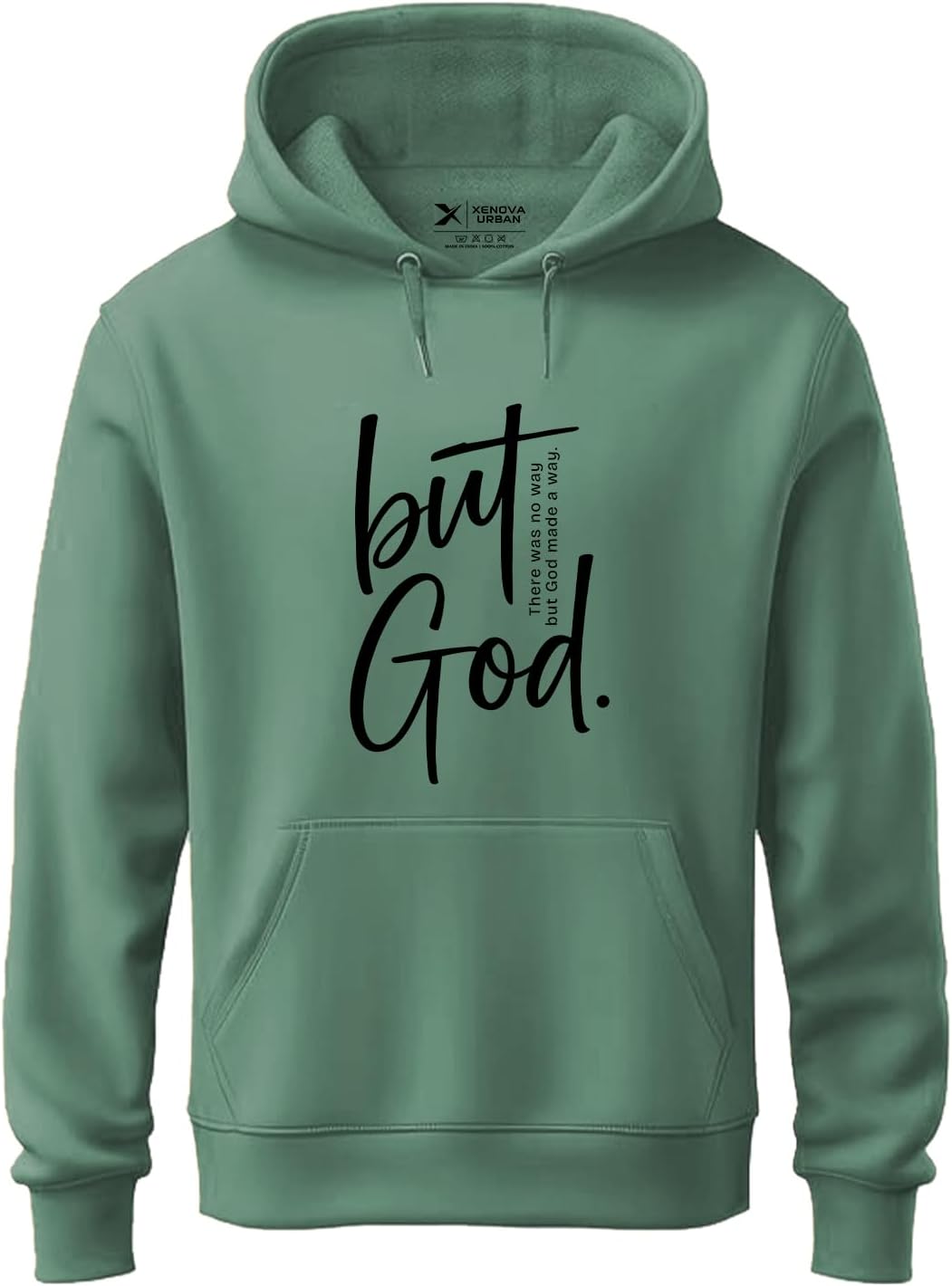 - Hoodie for Men/Women | Unisex fit Cotton Fleece Hooded Sweatshirt - GOD1
