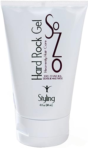SoZo Hard Rock Gel  Ideal para estilos de cabello corto  Mantiene tu estilo puntiagudo en su lugar todo el día, no se mueve, uso en cabello húmedo o