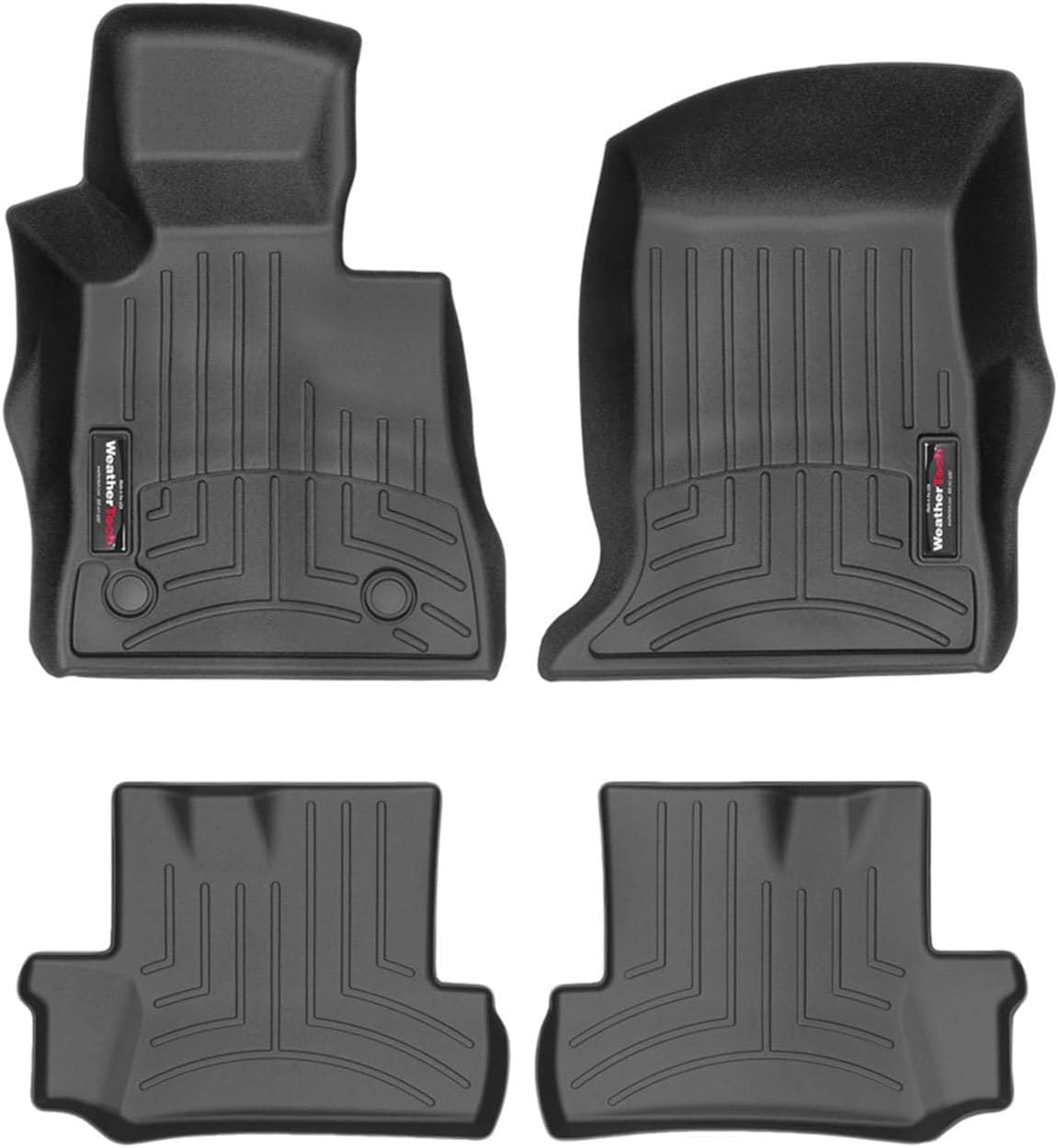 WeatherTech Custom Fit FloorLiners for Chevrolet Camaro - 1st & 2nd Row (449011-449022), Black