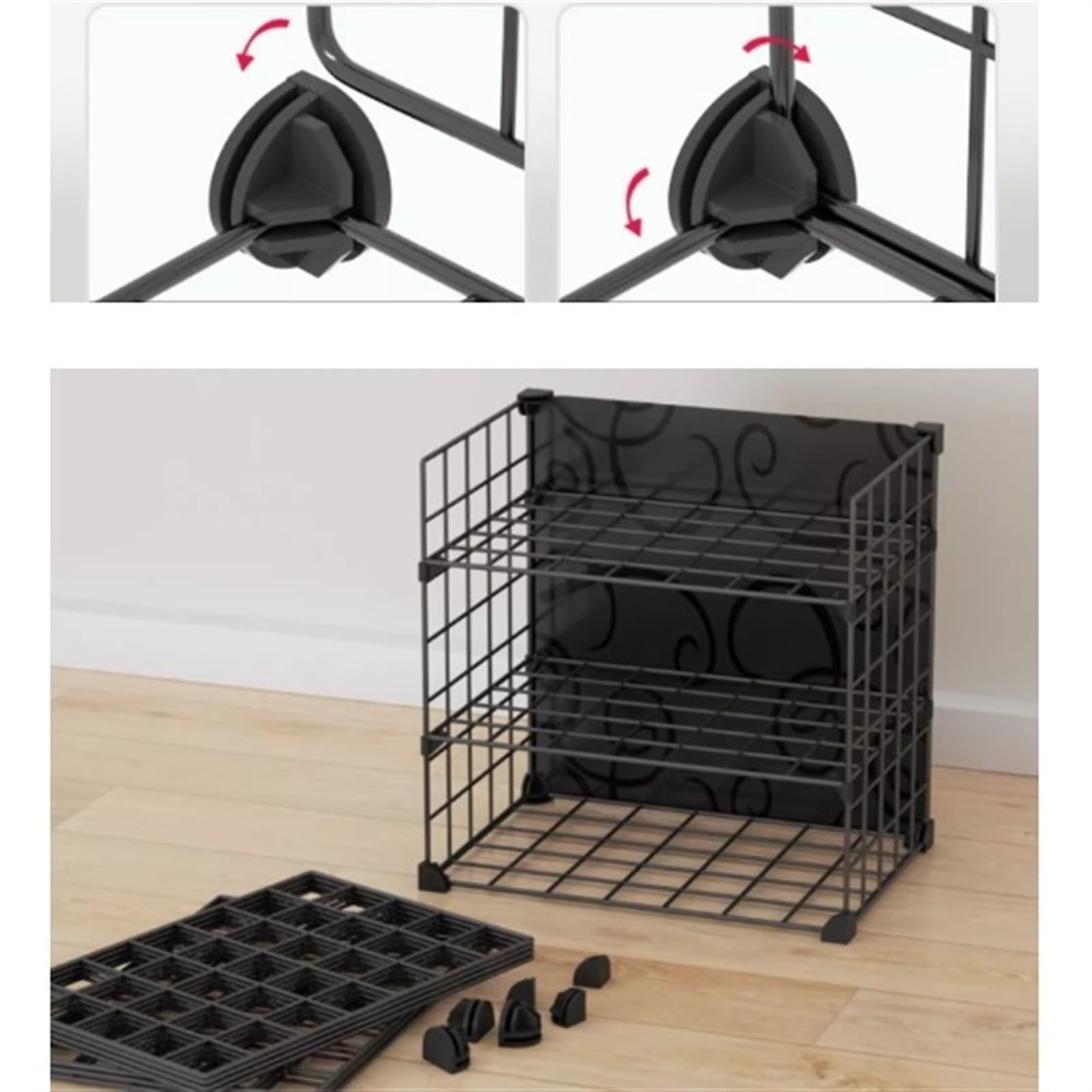 Archivador de oficina Estante for archivos de oficina, carrito de estantería de piso multicapa, estante de almacenamiento jerárquico de disposición de datos Organizador de archivos(Negro,152cm)