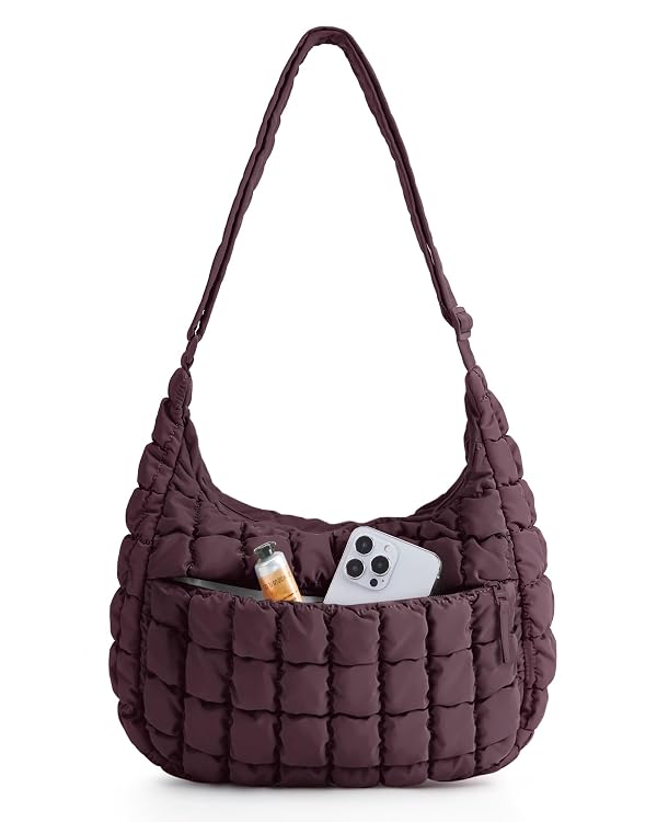 BAGSMART Quilted Crossbody Bags for Women, Travel Purses Hobo Shoulder Bag by BAGSMART - Used condition - US$22.49