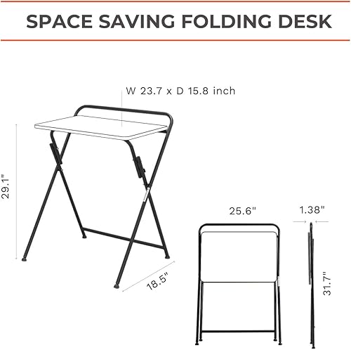 Miniatura 2 de SOFSYS Escritorio plegable moderno para espacios pequeños juegos de computadora escritura organización de estudiantes y oficina en casa marco de