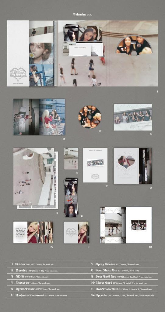 NMIXX Blue Valentine 1st Album+Pre-Order Gift (3 ver. SET)