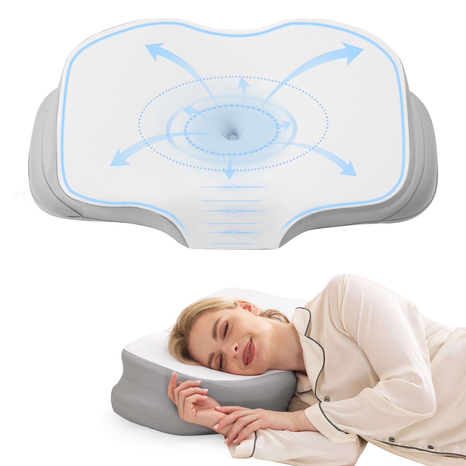 Amazon.com: Nappixel Cervical Neck Pillow for Sleeping, Ergonomic