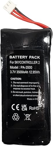 MaximalPower Reemplazo de batería recargable LiPo de 3.7V 3500 mAh para dron Parrot Skycontroller 2P (1 paquete)