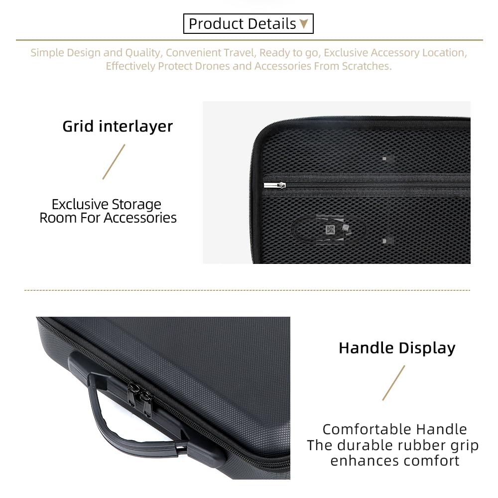 Custodia rigida per DJI Neo 2, custodia da viaggio di grande capacità, borsa portatile con tracolla per Neo2 Motion Fly More Combo, RC-N3, hub di ricarica della batteria e accessori