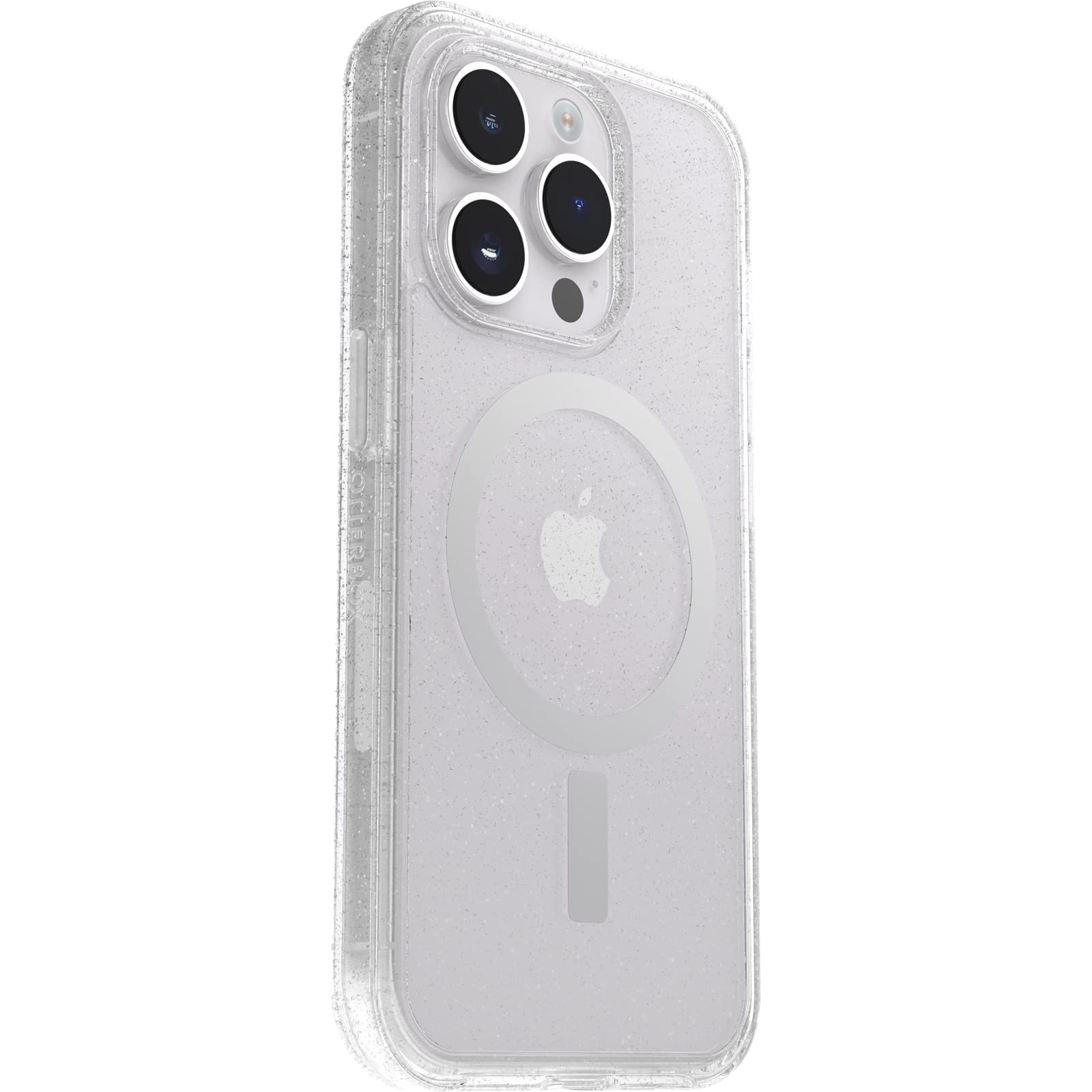 OtterBox Cover per iPhone 14 Pro Symmetry+ Clear per MagSafe, resistente a shock e cadute, sottile, testata 3x norme MIL-STD 810G, protezione antimicrobica, Stardust