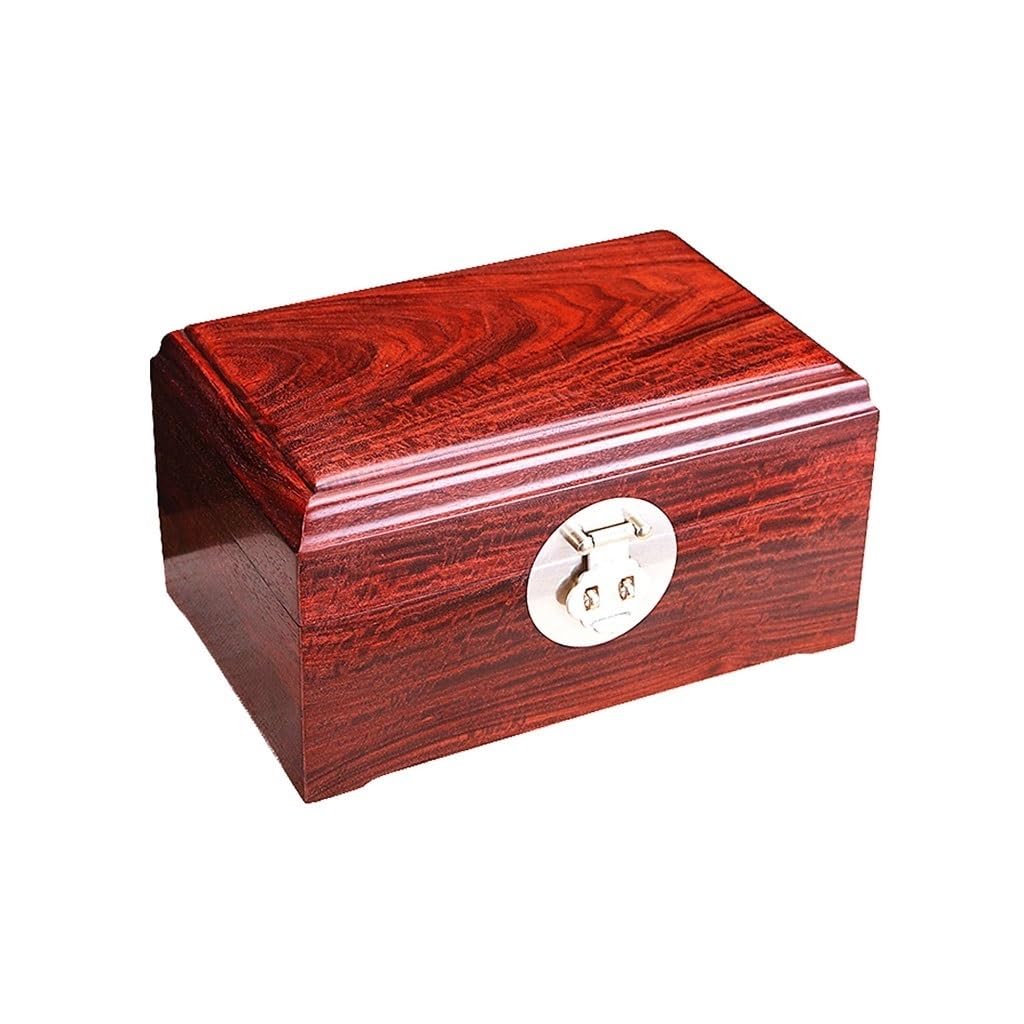 Jewelry Boxes Mahogany Jewelry Storage Box Sandalwood Solid Wood Jewelry Box Ornament Box with Lock Jewelry Boxes