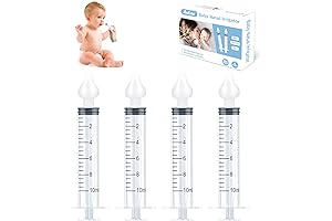 Baby Nasal Irrigator- Baby Nose Cleaner with 4 Silicone Suction Tips