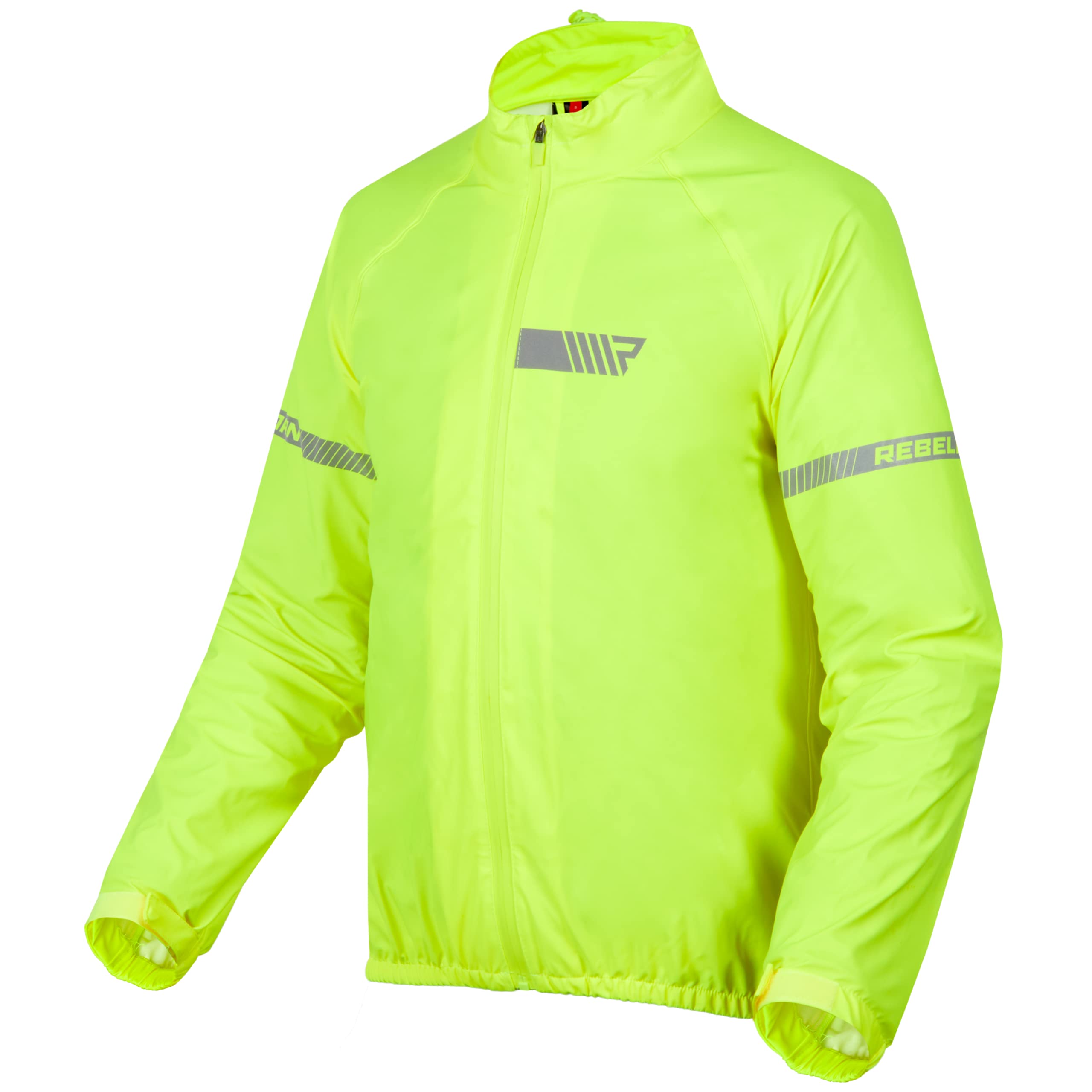 REBELHORN Ocean Motorrad Regenjacke | Laminierte Membran | Reflektierende Elemente | Winddicht Atmungsaktiv Wasserdicht | Größen bis 10XL