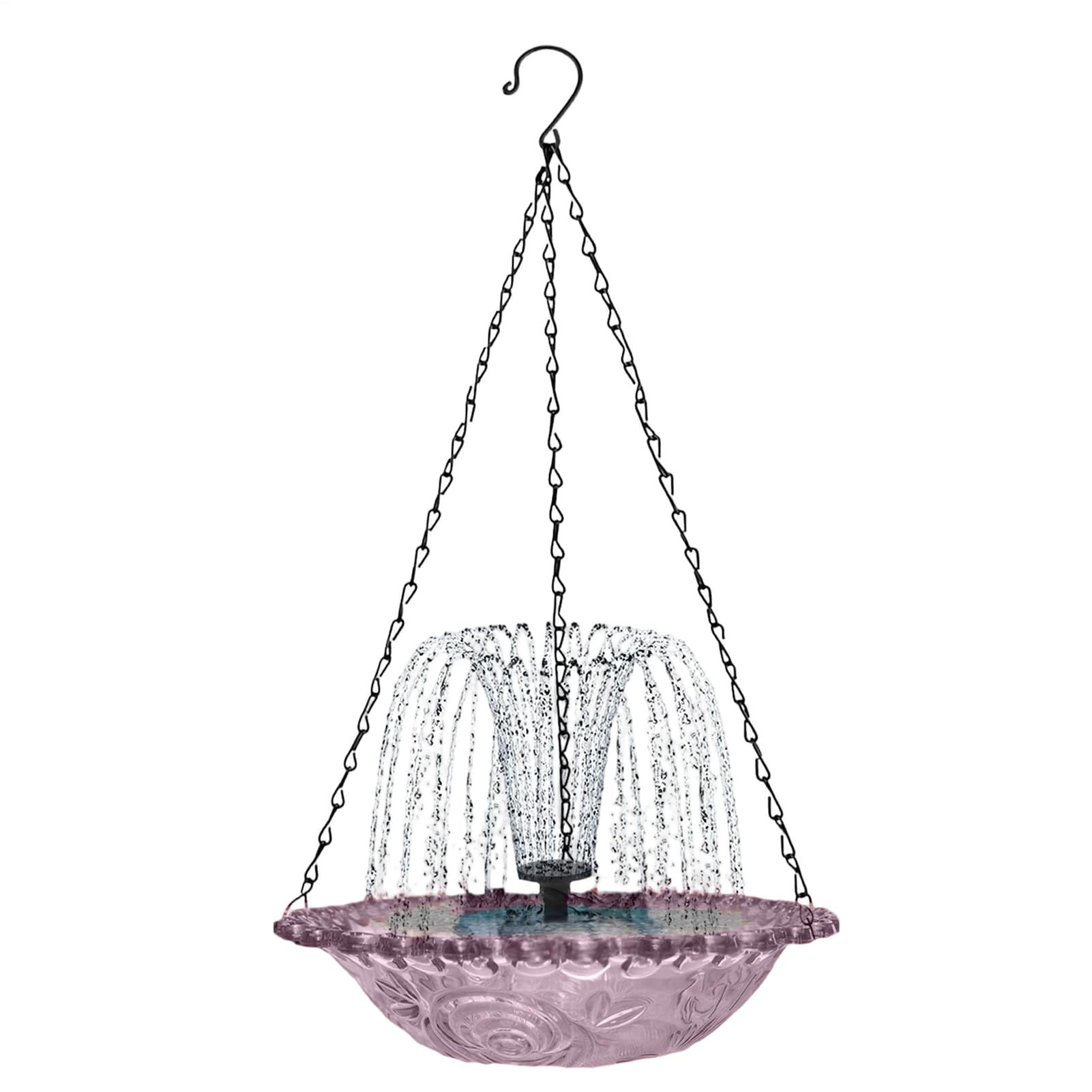 Bain pour oiseaux suspendu avec bol abreuvant extérieur pour le jardin et balcon