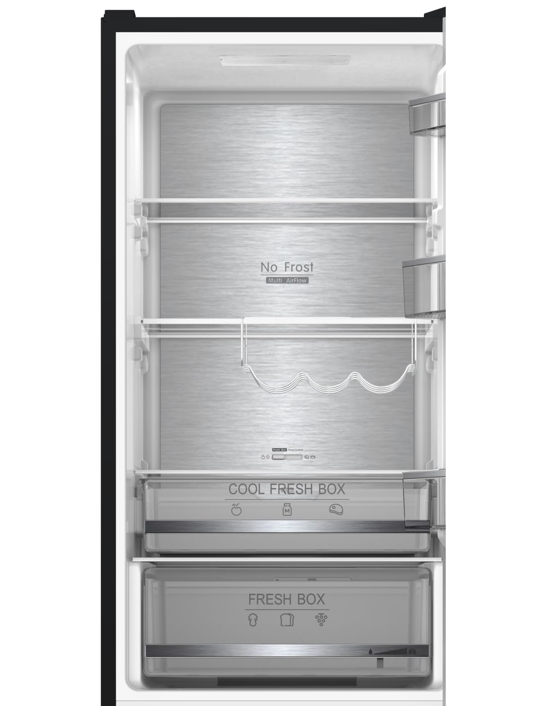 ALPHA Frigorífico Combi Pegasus Elite Pro-195 Cristal Negro, No Frost. | No Frost